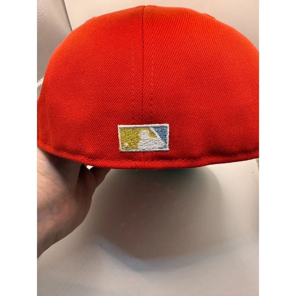New Era 59Fifty Los Angeles Dodgers 40th Anniversary Red & Navy Fitted Hat 7 3/4